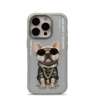 Nimmy Glasses Cute Series Little Rich Tycoon Phone Case Cover for iPhone 16 Pro Max