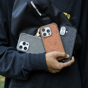 Knight MagSafe Leather Case Cover for iPhone 16