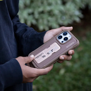 KIRK with Kickstand MagSafe Leather Case Cover for iPhone 16