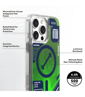 Cyberpunk Luminous MagSafe Case Cover For iPhone