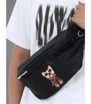 Nimmy Glasses Cute Series Oblique Straddle Chest Bag