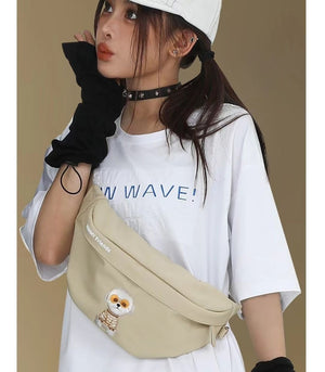 Nimmy Glasses Cute Series Oblique Straddle Chest Bag