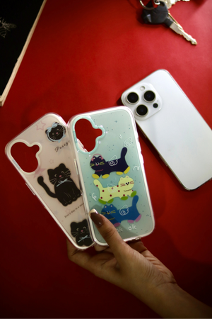 Bucksaa Skywalk Cat Phone Case Cover for iPhone 15 Pro Max