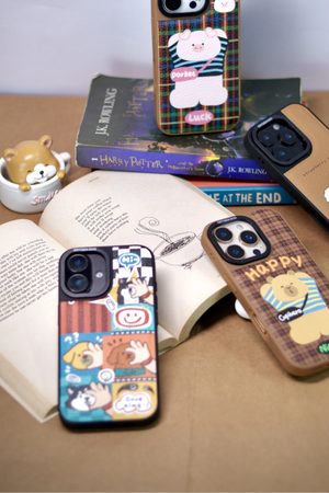 Bucksaa Good Time Colorful Leather Phone Case Cover for iPhone 15 Pro