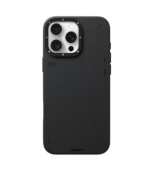 Cyber Grid Leather MagSafe Phone Case Cover for iPhone