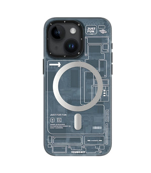 Futuristic Circuit Board-iPhone With MagSafe Phone Case Cover for iPhone 15