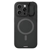 Gel Cream Series MagSafe Case Cover with Built-in Camera Stand for iPhone - Black Titan