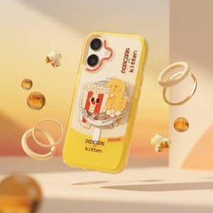Popcorn Kitten MagSafe Case Cover & PopGrip Duo for iPhone 16