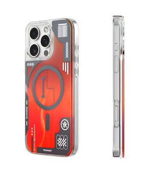 Cyberpunk Luminous MagSafe Case Cover for iPhone 16 Pro