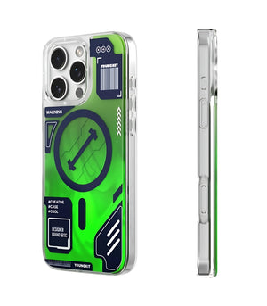 Cyberpunk Luminous MagSafe Case Cover for iPhone 16 Pro Max