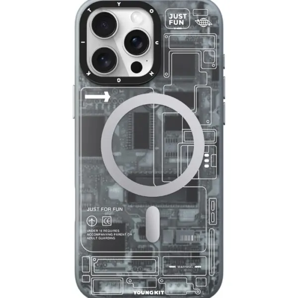Futuristic Circuit Board-iPhone With MagSafe Phone Case Cover for iPhone 16 Pro Max